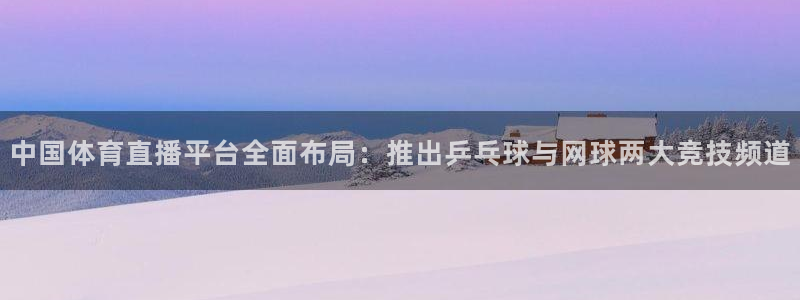 中国体育直播平台全面布局：推出乒乓球与网球两大竞技频道